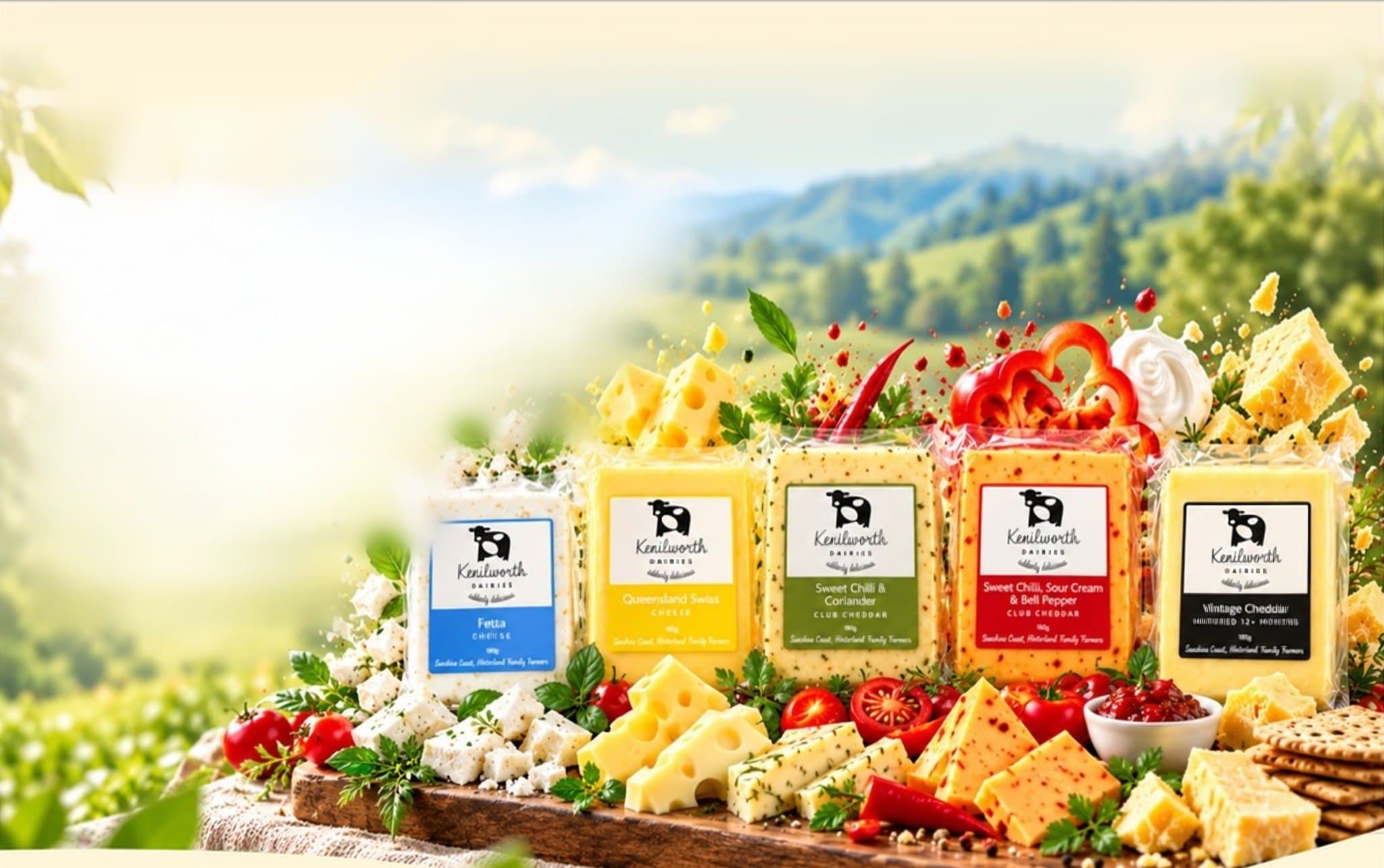 Global Gourmet cheese range on a grazing board