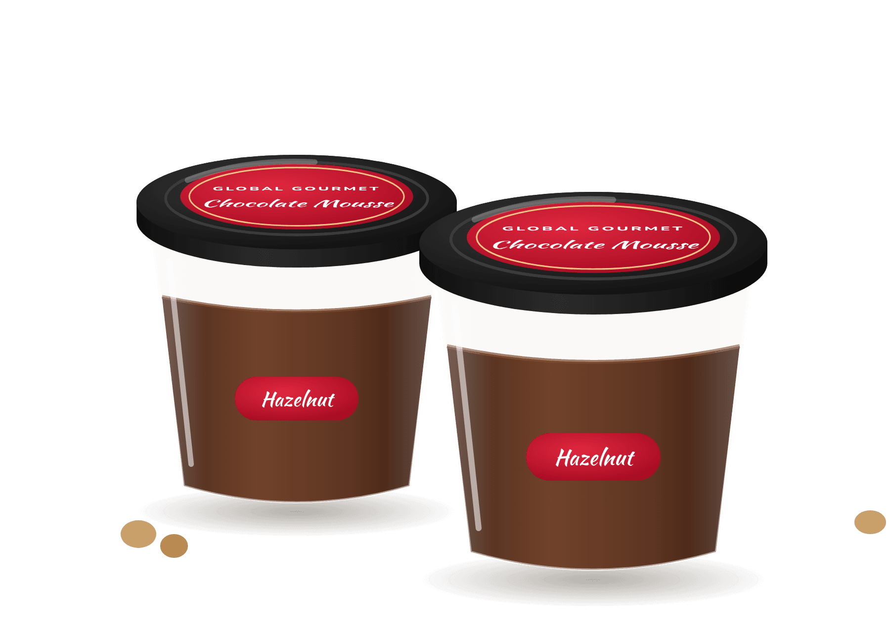 Chocolate Hazelnut Mousse packaging concept